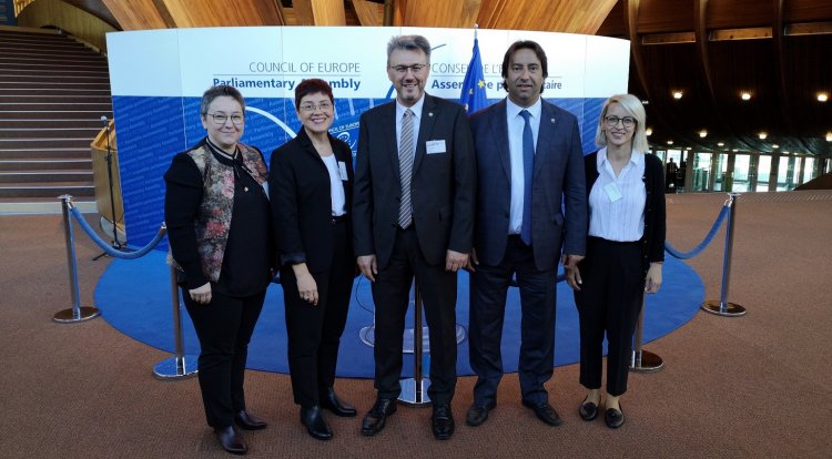 Arbeitsbesuch der Delegation der West-Thrakien Türken in Straßburg