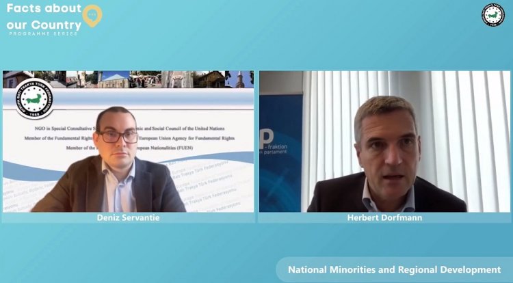 The protection of national minorities in Europe and the possible impact of regional development on minority rights were discussed in the ‘‘Facts about our Country’’ programme