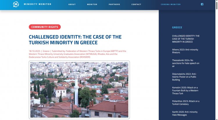 FUEN Yunanistan’da Batı Trakya Türk toplumu ile Rodos ve İstanköy Türklerinin karşılaştığı zorluklar...