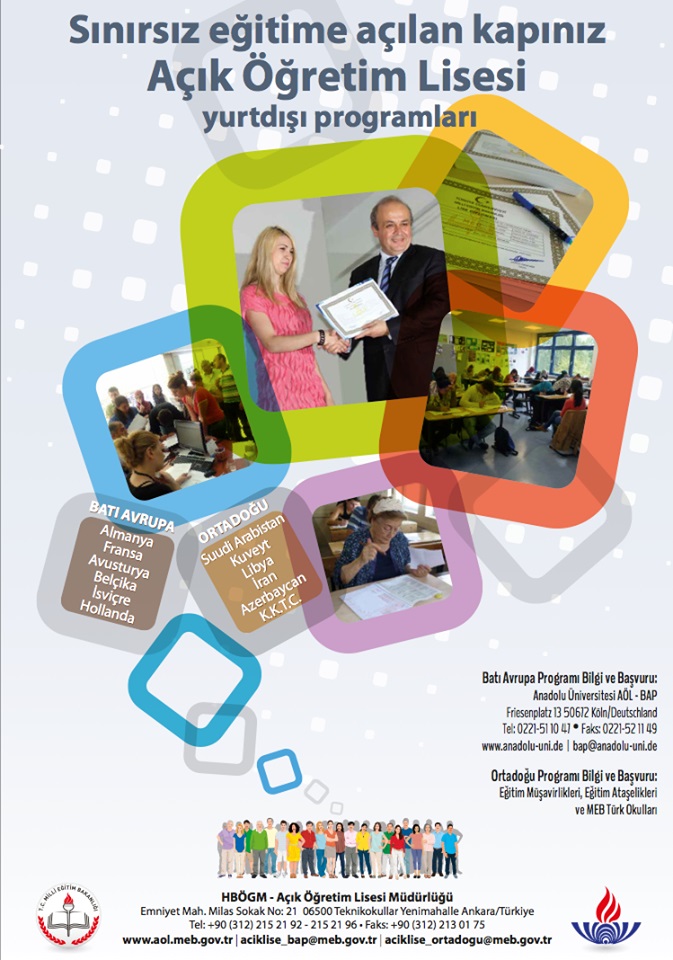 DUYURU: Açık Öğretim Lisesi Batı Avrupa Programı