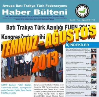 TEMMUZ-AĞUSTOS 2013