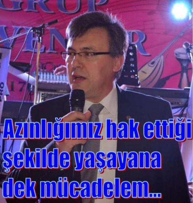 Azınlığımız hak ettiği şekilde yaşayana dek mücadelem devam edecek