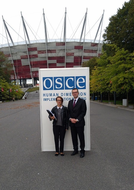ABTTF nahm an dem Implementierungstreffen zur Menschlichen Dimension der OSZE in Warschau teil