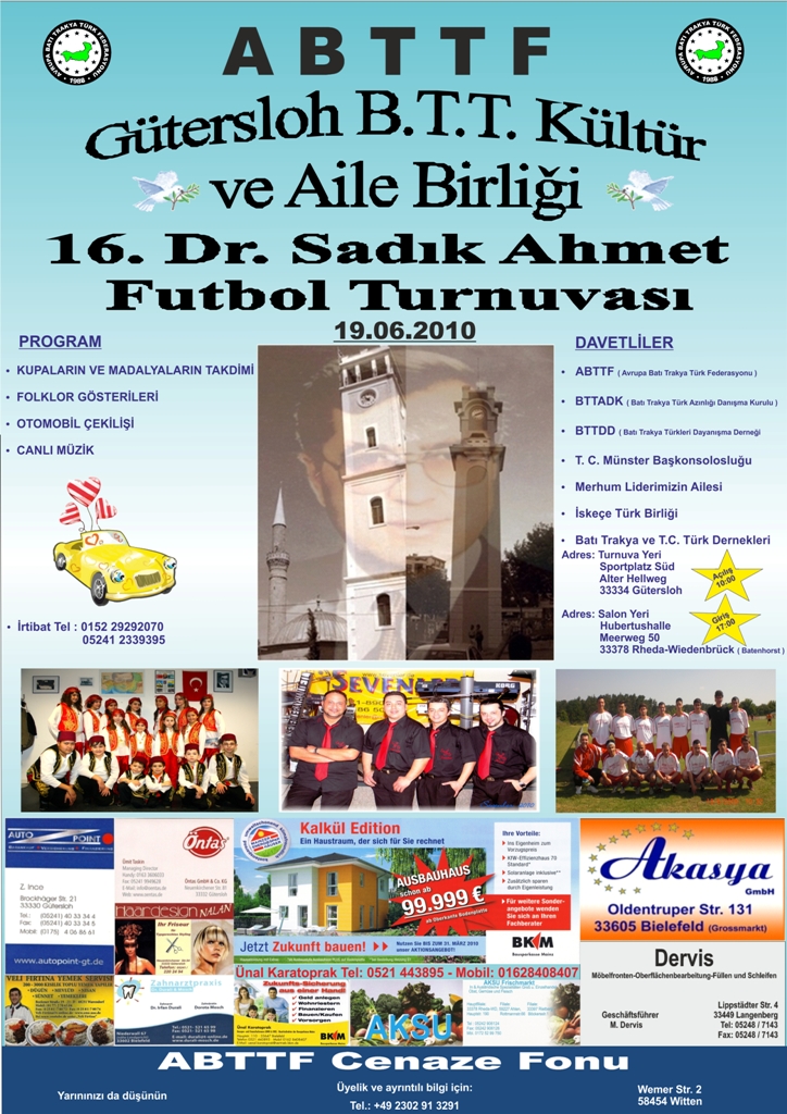 16. Dr.Sadık Ahmet Futbol Turnuvası için geri sayım başladı