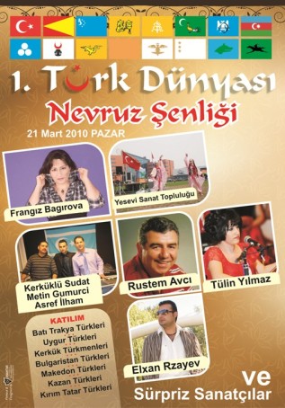 Hollanda’da yaşayan Türkler 1. Türk Dünyası Nevruz Şenliği’nde buluşuyor