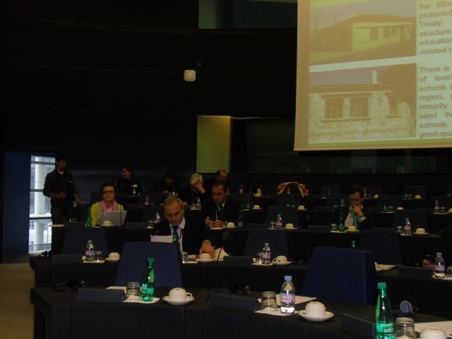 The problems of the Turkish Minority of Western Thrace were discussed at the European Parliament Intergroup for Traditional Minorities, National Communities and Languages 