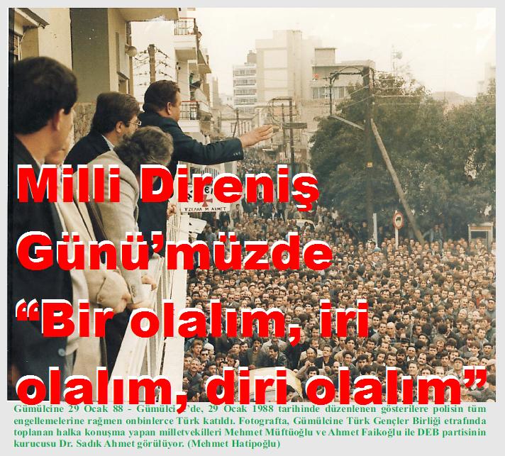 Milli Direniş Günü’müzde “Bir olalım, iri olalım, diri olalım”