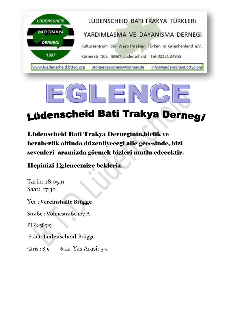 Lüdenscheid’de Aile Gecesi 