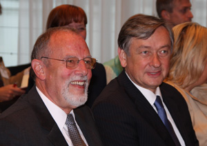 Slowenischer Präsident diskutiert mit der FUEV - Neues FUEV-Präsidium gewählt