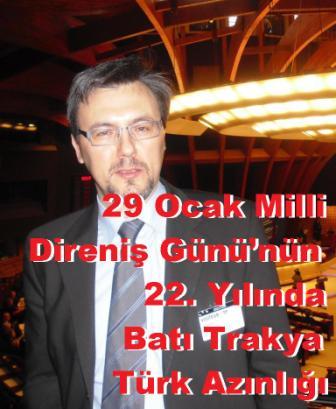 29 Ocak Milli Direniş Günü’nün 22. Yılında Batı Trakya Türk Azınlığı