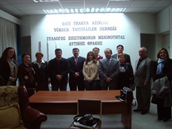 ABD Büyükelçiliği insan hakları sorumlusu Patrick Connel'in Batı Trakya ziyareti