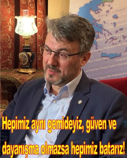 Hepimiz aynı gemideyiz, güven ve dayanışma olmazsa hepimiz batarız!