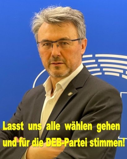 Lasst uns alle wählen gehen und für die DEB-Partei stimmen!