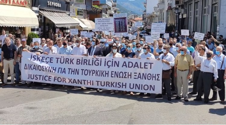 An investigation has been launched into the march organized by the Xanthi Turkish Union!