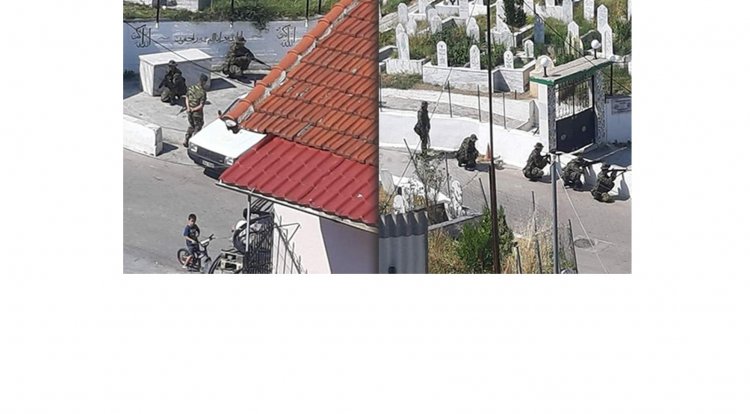 Skandal: Im türkischen Dorf Glafki (Gökçepınar) waren bewaffnete Soldaten auf der Straße!