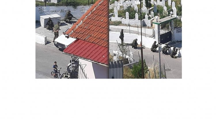 Skandal: Im türkischen Dorf Glafki (Gökçepınar) waren bewaffnete Soldaten auf der Straße!