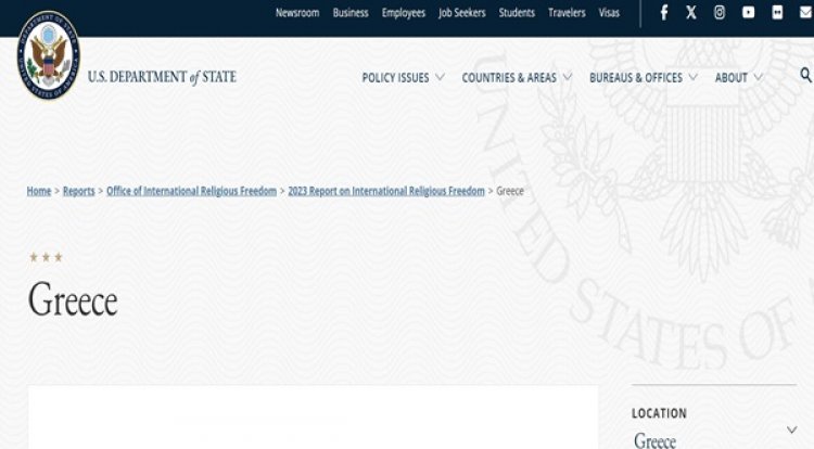 Parallel report by ABTTF on the U.S. 2023 International Religious Freedom Report on Greece