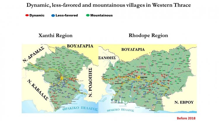 Map of less-favoured areas where EU rural development funds are used updated!