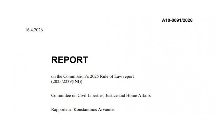 Avrupa Parlamentosu, AB Komisyonu’nun 2025 Hukukun Üstünlüğü Raporu ile ilgili kararı kabul etti...