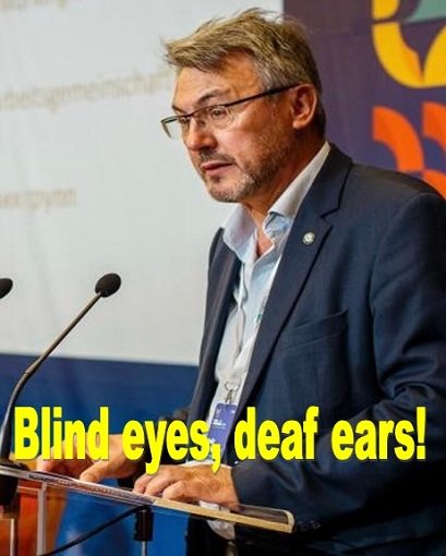 Blind eyes, deaf ears!