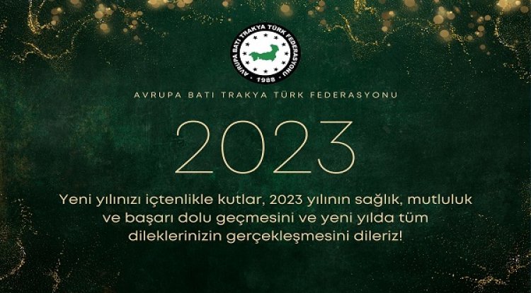 Yeni yılınız kutlu olsun!