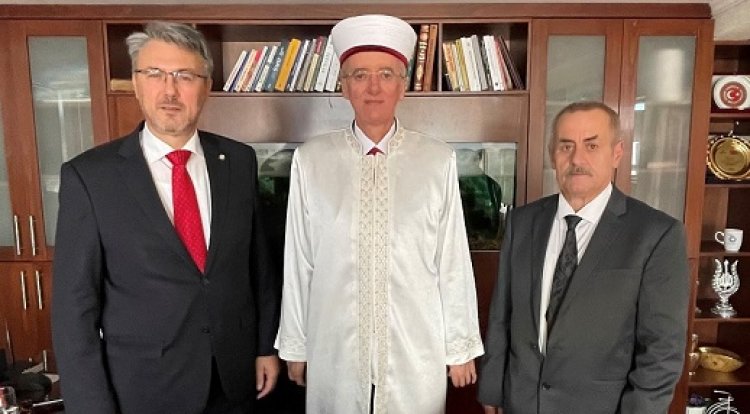 ABTTF’den İskeçe Müftüsü Mustafa Trampa’ya ziyaret